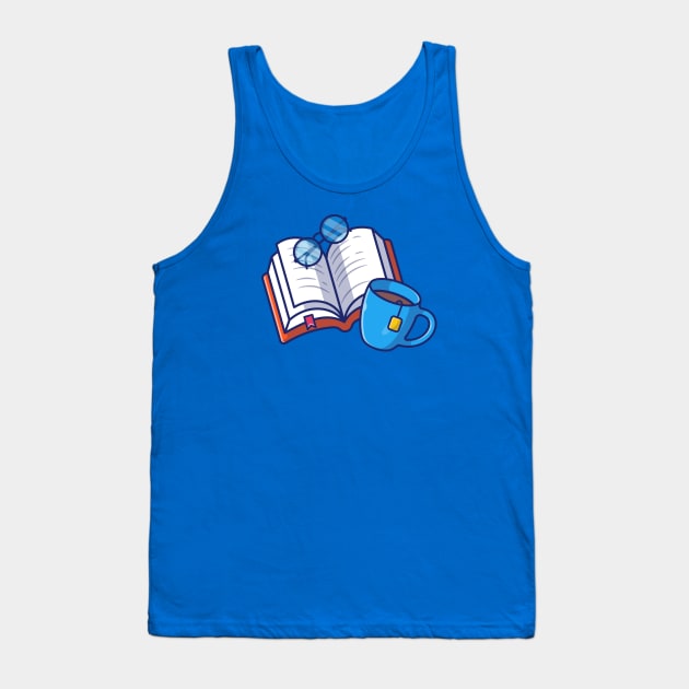 Book, coffee and glasses Tank Top by Catalyst Labs